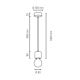Hanglamp aan koord TRONGO 1xE27/60W/230V mat eiken - FSC-gecertificeerd