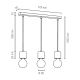 Hanglamp aan koord PINO 3xE27/60W/230V - FSC-gecertificeerd