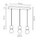 Hanglamp aan koord STRONG 3xE27/60W/230V - FSC-gecertificeerd