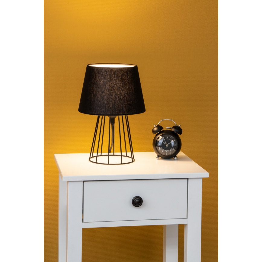 Spot-Light - Tafellamp MANGOO 1xE27/40W/230V zwart