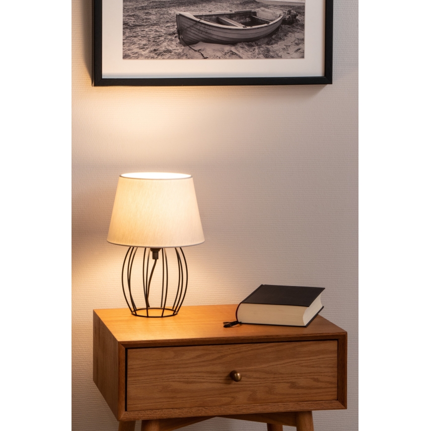 Spot-Light - Tafellamp MANGOO 1xE27/40W/230V grijs/zwart