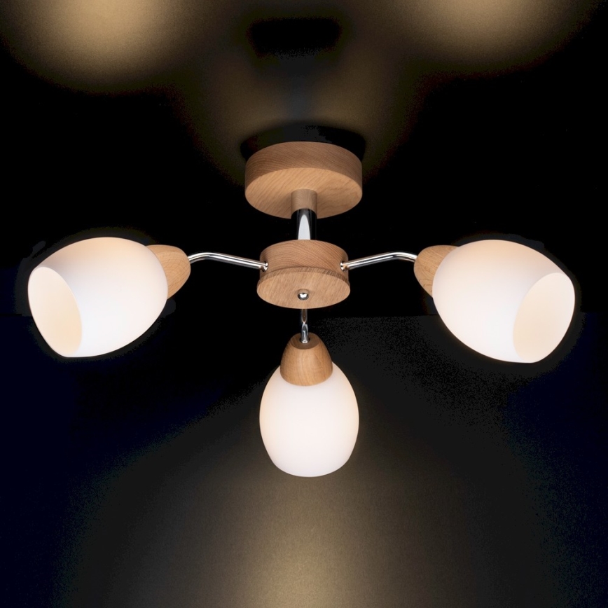 Plafondlamp PARMA 3xE27/40W/230V - FSC gecertificeerd