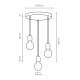 Hanglamp aan koord AMORY 3xE27/60W/230V - FSC-gecertificeerd