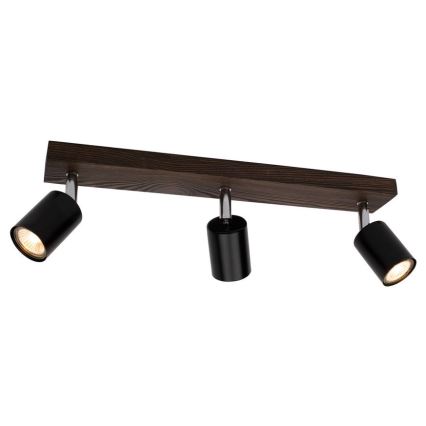 Plafondspot MANARA 3xGU10/5W/230V dennenhout