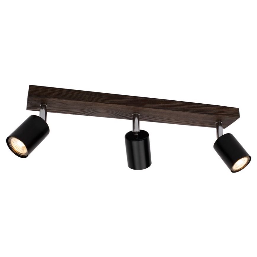 Plafondspot MANARA 3xGU10/5W/230V dennenhout