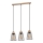 Spot-Light - Hanglamp aan een koord ORAZIO 3xE27/60W/230V eiken