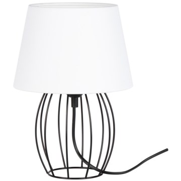 Spot-Light - Tafellamp MANGOO 1xE27/40W/230V wit/zwart