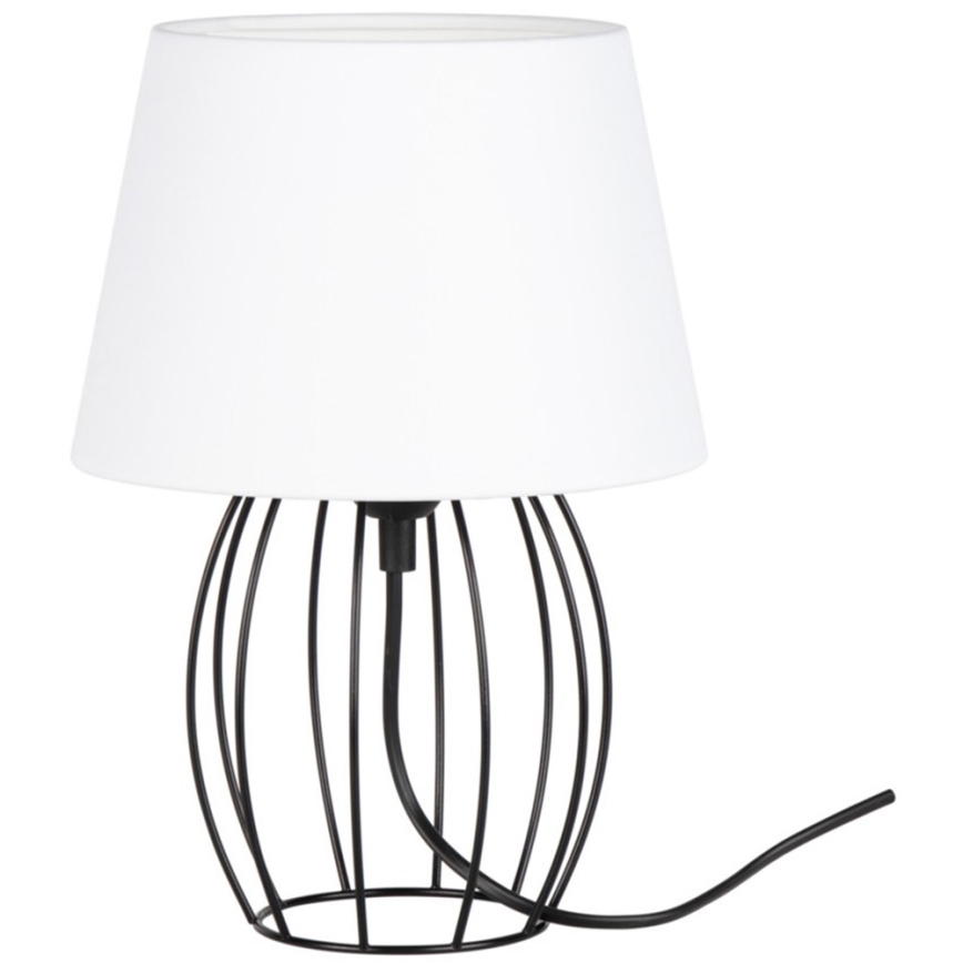 Spot-Light - Tafellamp MANGOO 1xE27/40W/230V wit/zwart
