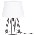 Spot-Light - Tafellamp MANGOO 1xE27/40W/230V wit/zwart