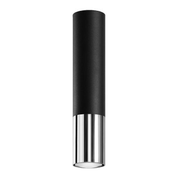 Spot LOOPEZ 1xGU10/10W/230V zwart/glanzend chroom