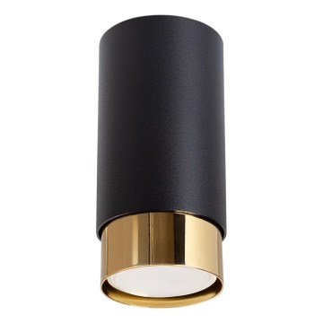 Spot NERO 1xGU10/10W/230V 12,5 cm zwart/goud