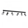 Spot NEST 6xGU10/8W/230V zwart/glanzend chroom