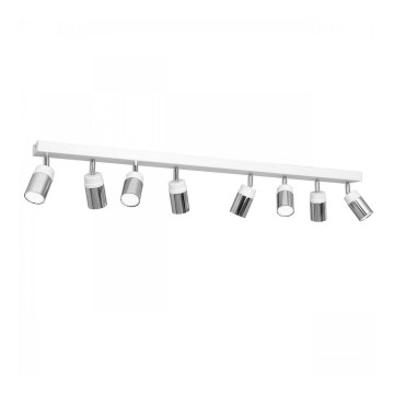 Spot NEST 8xGU10/8W/230V wit/glanzend chroom