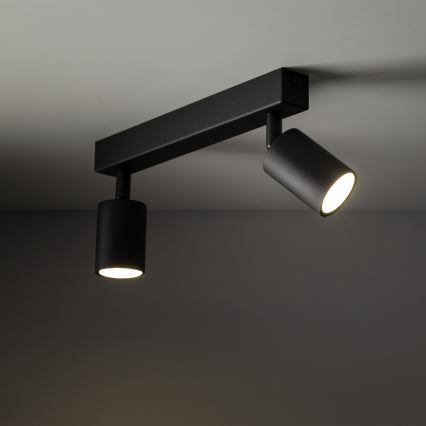 Spot NEX 2xGU10/10W/230V zwart