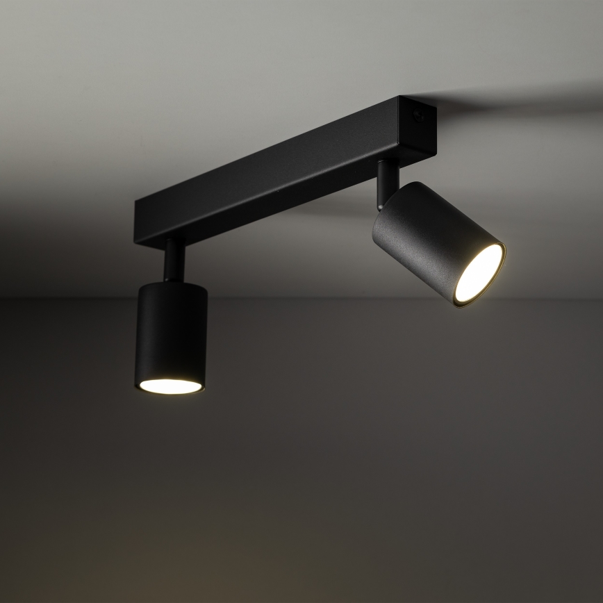 Spot NEX 2xGU10/10W/230V zwart