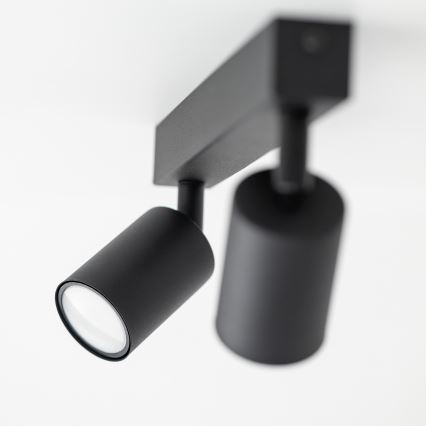 Spot NEX 2xGU10/10W/230V zwart