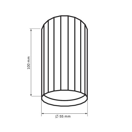 Spot NICEA 1xGU10/10W/230V zwart