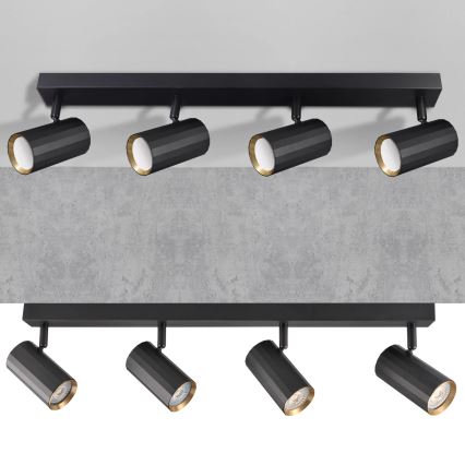 Spot NICEA 4xGU10/10W/230V zwart