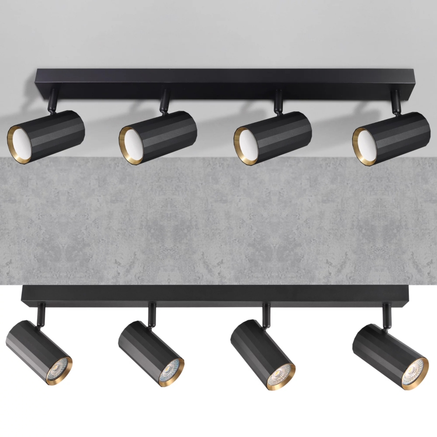Spot NICEA 4xGU10/10W/230V zwart