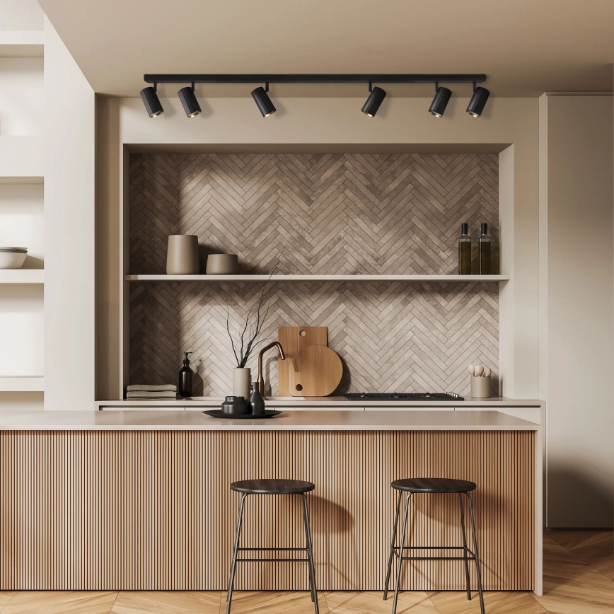 Spot NICEA 6xGU10/10W/230V zwart