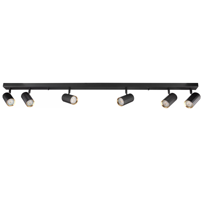 Spot NICEA 6xGU10/10W/230V zwart