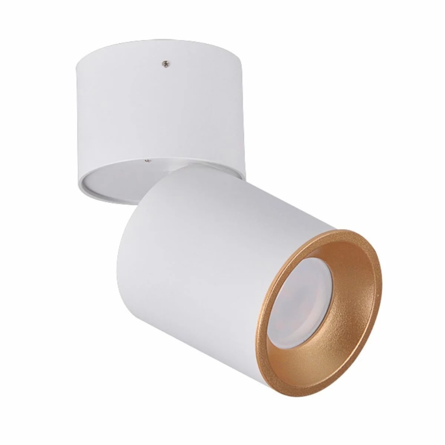 Spot NIXA 1xGU10/10W/230V wit/gouden