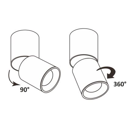 Spot NIXA 1xGU10/10W/230V wit