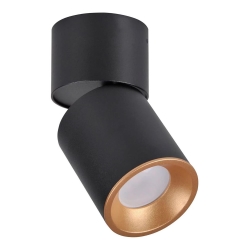 Spot NIXA 1xGU10/10W/230V zwart/gouden
