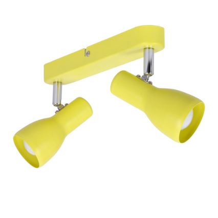 Spot  PICARDO 2xE14/40W/230V geel