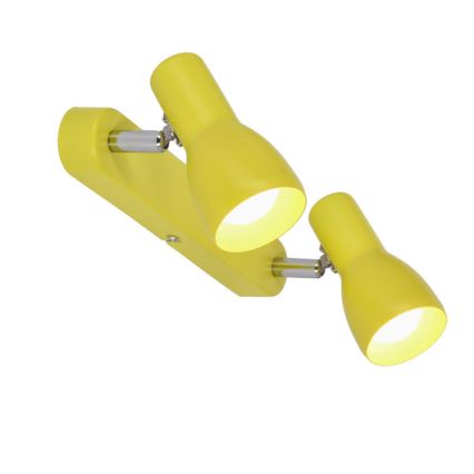 Spot  PICARDO 2xE14/40W/230V geel