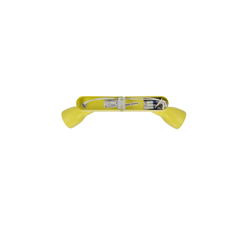 Spot  PICARDO 2xE14/40W/230V geel