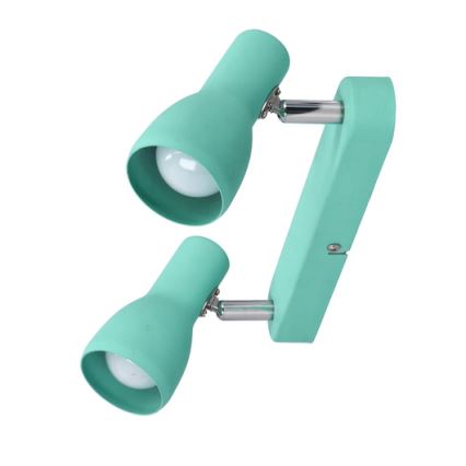 Spot  PICARDO 2xE14/40W/230V turquoise