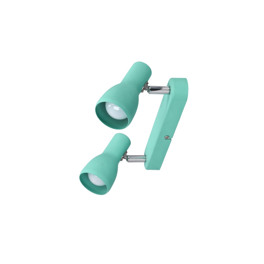 Spot  PICARDO 2xE14/40W/230V turquoise