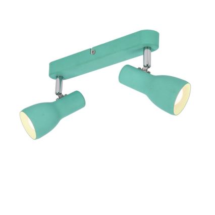 Spot  PICARDO 2xE14/40W/230V turquoise