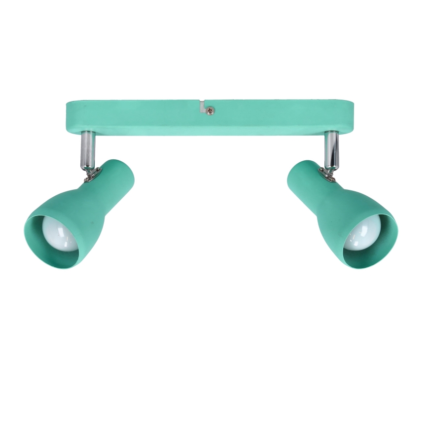 Spot  PICARDO 2xE14/40W/230V turquoise