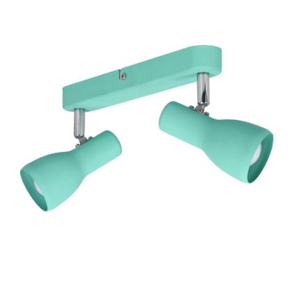 Spot  PICARDO 2xE14/40W/230V turquoise