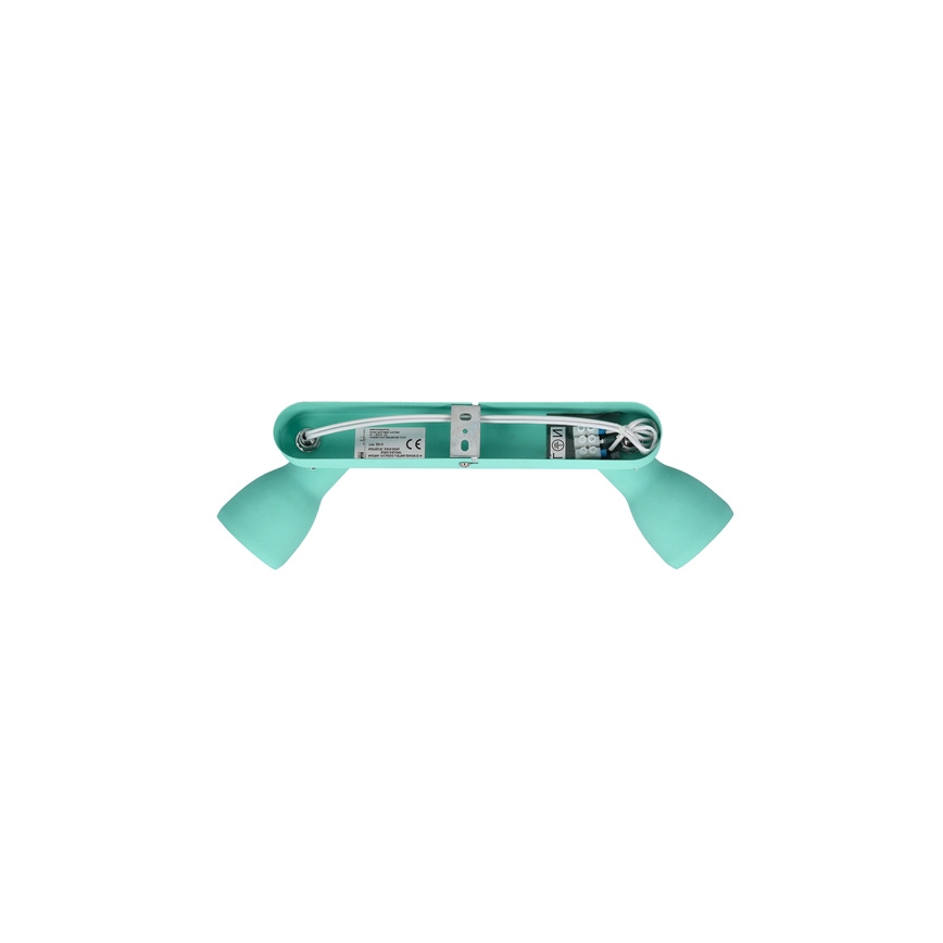 Spot  PICARDO 2xE14/40W/230V turquoise