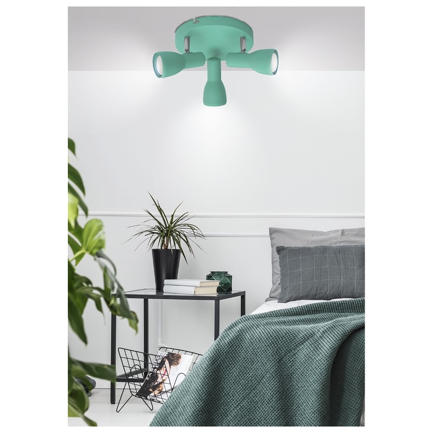 Spot  PICARDO 3xE14/40W/230V turquoise