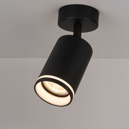 Spot PIPE 1xGU10/10W/230V zwart