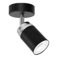 Spot RENO 1xGU10/8W/230V zwart/glanzend chroom