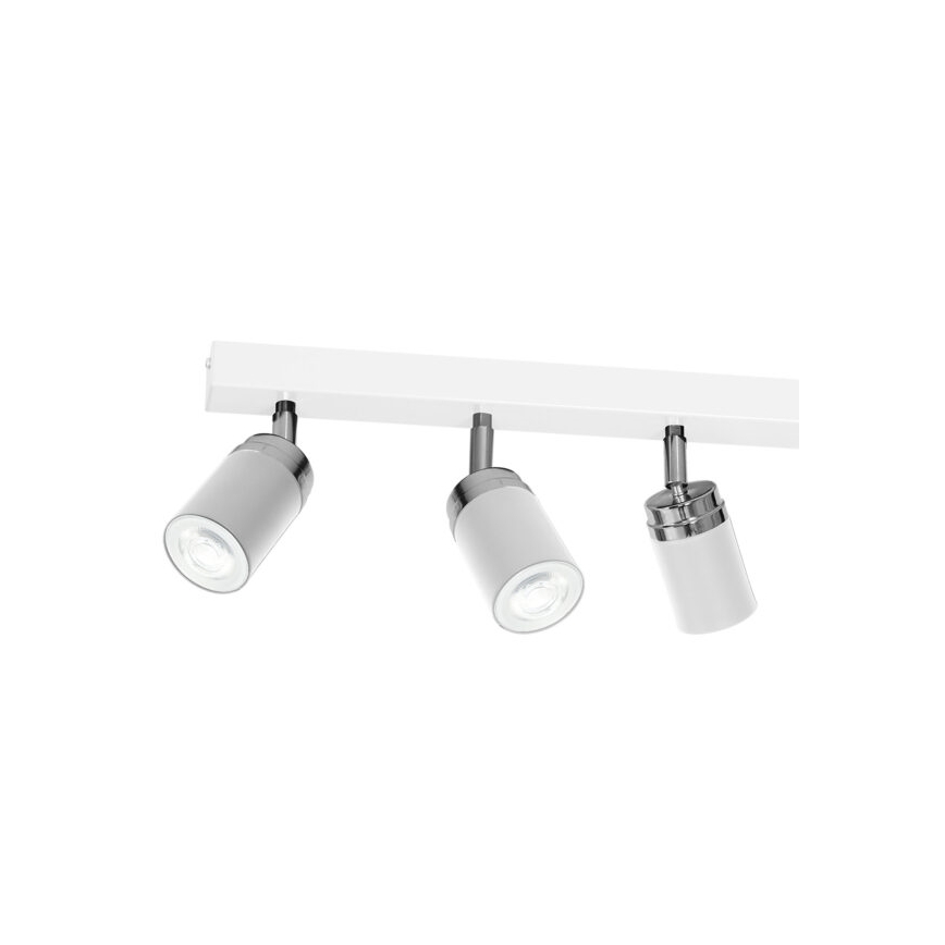 Spot RENO 6xGU10/8W/230V wit/glanzend chroom