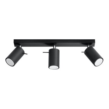 Spot RING 3 3xGU10/10W/230V zwart