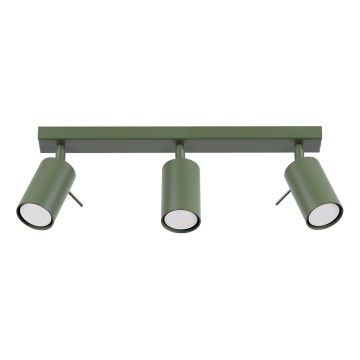 Spot RING 3xGU10/10W/230V groen