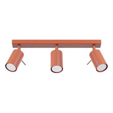 Spot RING 3xGU10/10W/230V rood