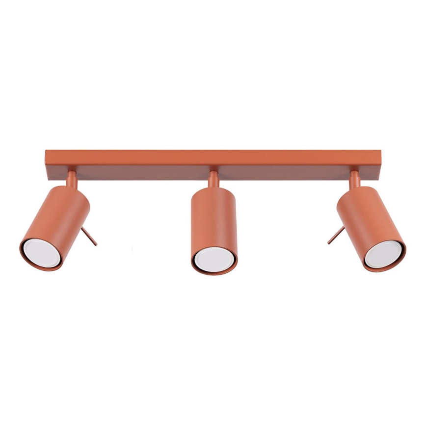 Spot RING 3xGU10/10W/230V rood