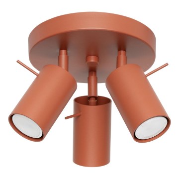 Spot RING 3xGU10/10W/230V rood