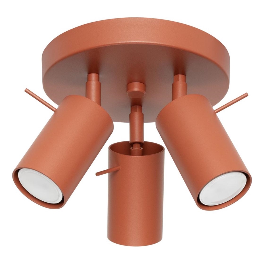 Spot RING 3xGU10/10W/230V rood