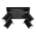 Spot RING 4 4xGU10/10W/230V zwart