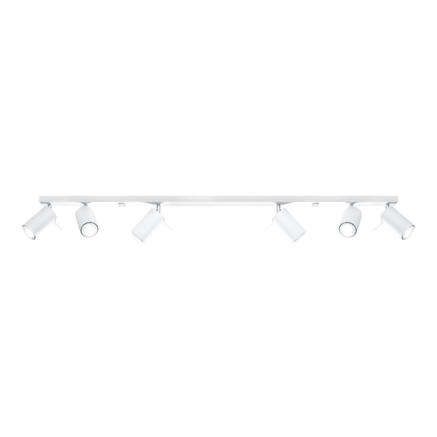 Spot RING 6L 6xGU10/10W/230V wit