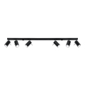 Spot RING 6L 6xGU10/40W/230V zwart